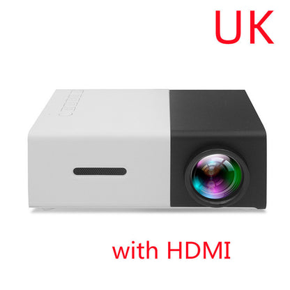 Projecteur LED 3D HD portable – Home Cinéma, HDMI/USB, prise en charge audio