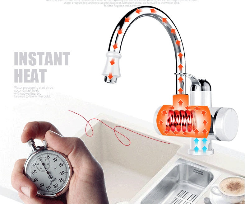 Chauffe-eau électrique instantané – Robinet d’eau chaude