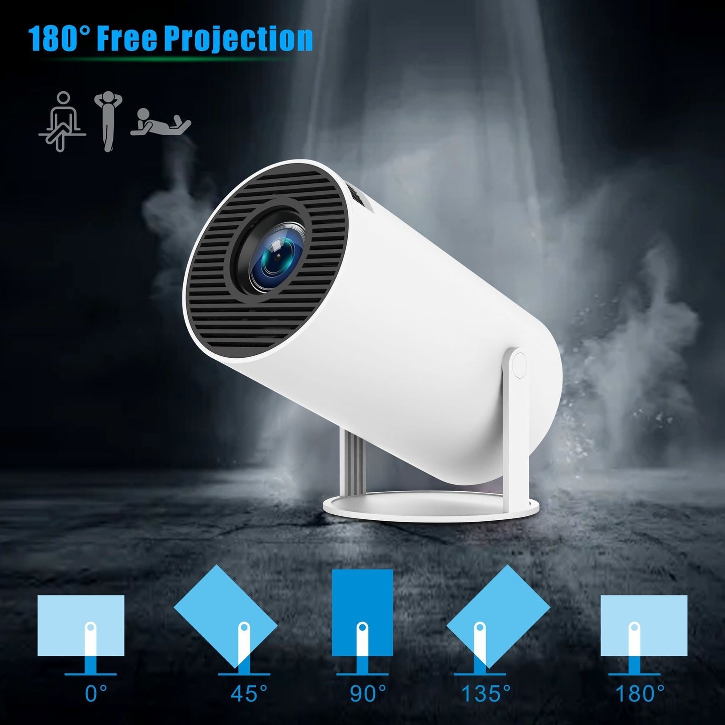 HY300 Pro Projector – Portable Small Projector for Home Theater Entertainment