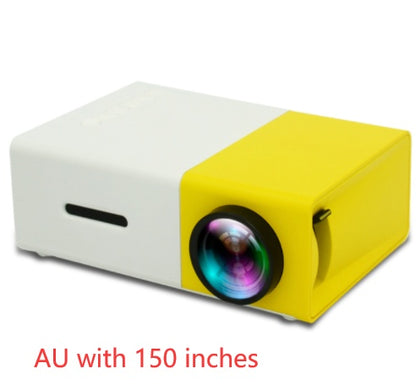 Projecteur LED 3D HD portable – Home Cinéma, HDMI/USB, prise en charge audio