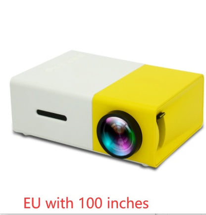 Projecteur LED 3D HD portable – Home Cinéma, HDMI/USB, prise en charge audio