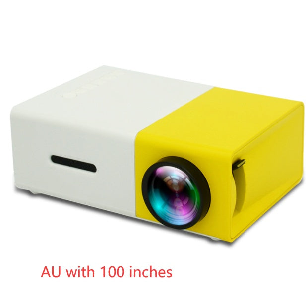 Projecteur LED 3D HD portable – Home Cinéma, HDMI/USB, prise en charge audio