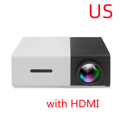 Projecteur LED 3D HD portable – Home Cinéma, HDMI/USB, prise en charge audio